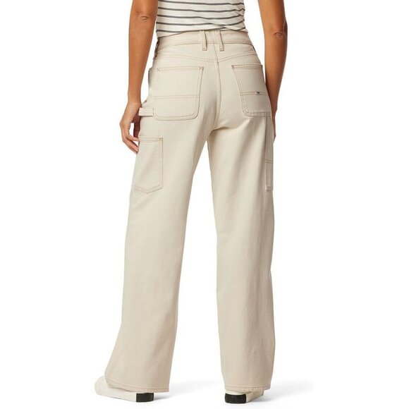 NEW Levi Heritage Original Wide Leg Carpenter Jeans Women 6 28 Beige Stretch - Picture 1 of 11